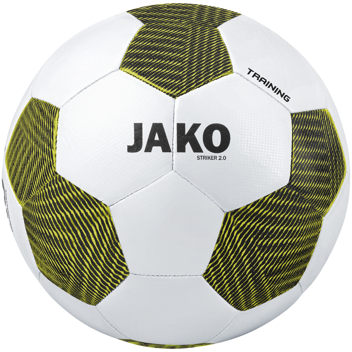 JAKO Trainingsball Striker 2.0 - 4 - weiß/schwarz/soft yellow