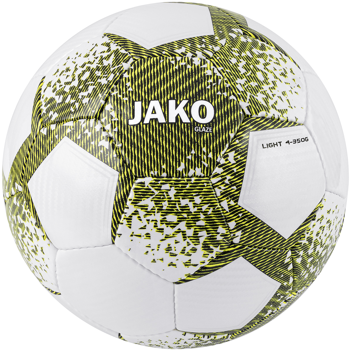 JAKO Lightball Glaze - 4 (350g) - weiß/schwarz/soft yellow