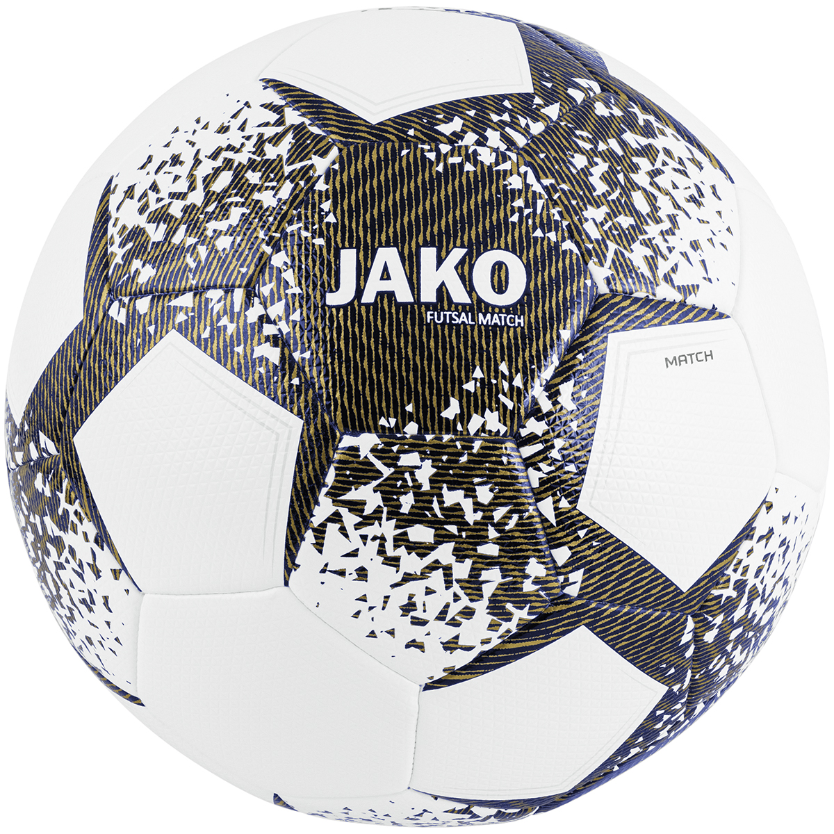 JAKO Spielball Futsal - 4 - weiß/navy/gold