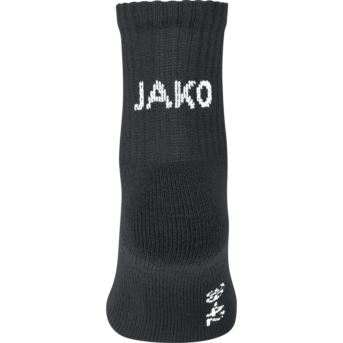 JAKO Sportsocken kurz 3er Pack - 5 (43-46) - schwarz
