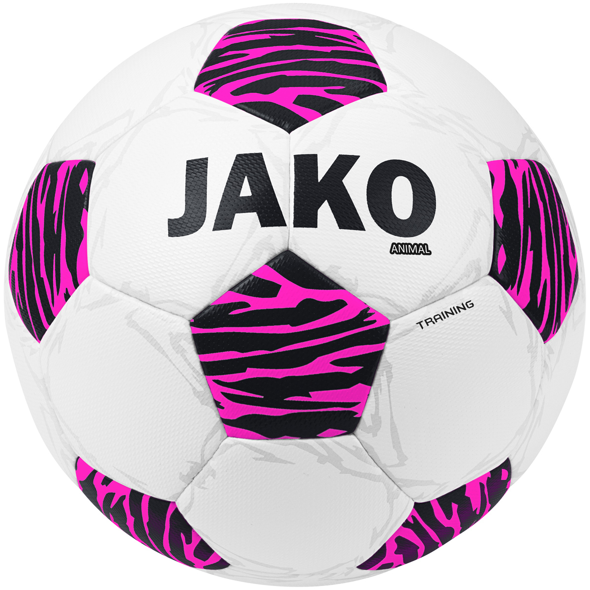 JAKO Trainingsball Animal - 4 - weiß/pink/schwarz