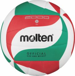 Molten Volleyball V5M2000-L Trainingsball weiß grün rot Größe 5 