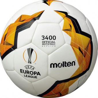 Molten F5U3400-K0 Fußball Europa League 19/20 Replica KO-Stage weiß-orange-schwarz | 5