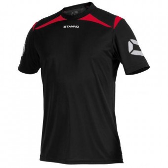 Stanno Forza T-Shirt Kurzarm schwarz-rot | 3XL