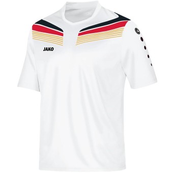 JAKO T-Shirt Pro weiß-schwarz-rot-gold | 164