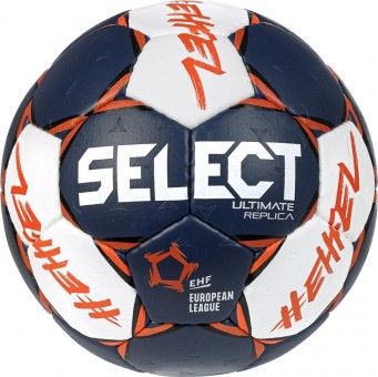 Select Ultimate Replica EL v22 Handball Trainingsball weiß-blau | 0