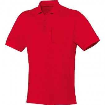 JAKO Polo Team mit Brusttasche Poloshirt rot | XL
