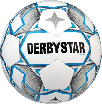 Derbystar Apus Light Fußball Jugendball Weiß-Grau-Blau | 4