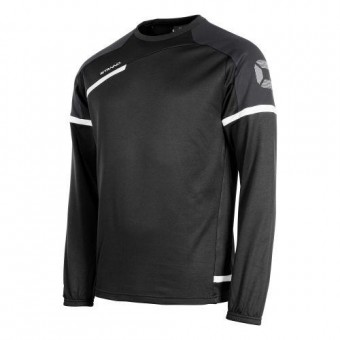 Stanno Prestige Top Rundhals Sweatshirt schwarz-grau-weiß | S