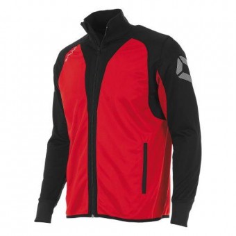 Stanno Riva Polyester Jacke Trainingsjacke rot-schwarz | S
