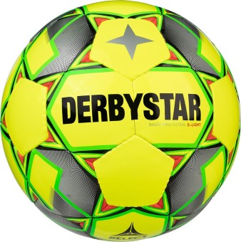 Derbystar Basic Pro S-Light Futsal Futsalball Fußball Jugendball gelb-grau-grün | 3