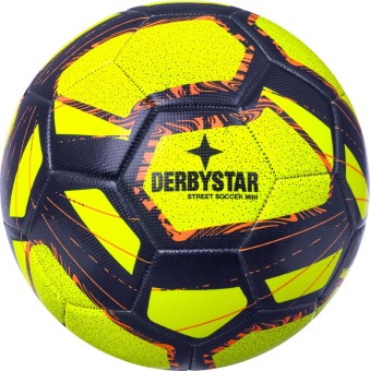 Derbystar Miniball Street Soccer v22 Fußball Mini gelb-blau-orange | 47cm