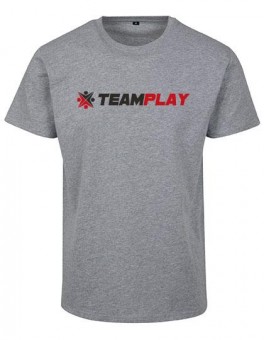 TEAMPLAY Logo Shirt heather grey | L