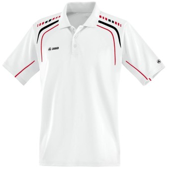 JAKO Polo Champion weiß-schwarz-rot | 4XL