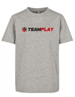 TEAMPLAY Kids Logo Shirt heather grey | 122/128