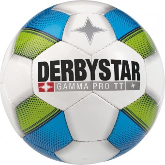 Derbystar Gamma Pro TT Fußball Trainingsball Fairtrade weiß-blau-grün | 5