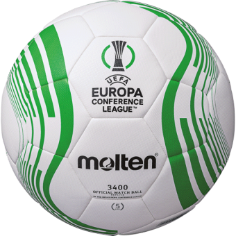 Molten F5C3400 Top-Trainingsball Replika UEFA Conference League Saison 2022/23 weiß-grün-schwarz | 5
