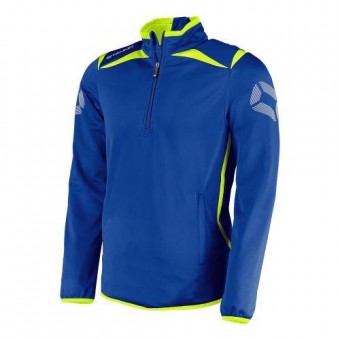 Stanno Forza Top Half Zip Trainingssweater dunkelblau-neongelb | 152