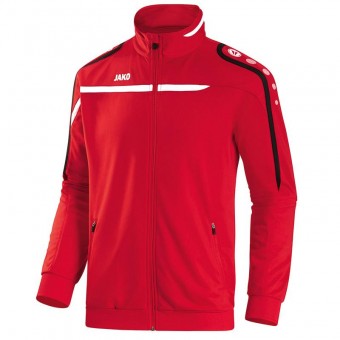 JAKO Polyesterjacke Performance Trainingsjacke rot-weiß-schwarz | S