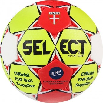Select Maxi Grip Handball Trainingsball gelb-rot-weiß | 1