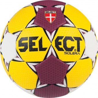 Select Solera Handball Trainingsball gelb-purple-weiß | 2