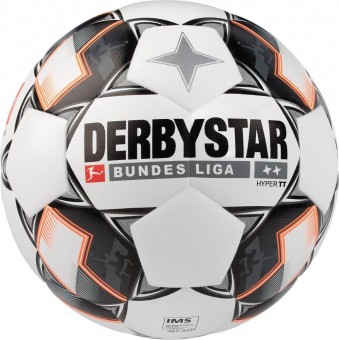 Derbystar Bundesliga Hyper TT Fußball Trainingsball weiß-schwarz-orange | 5