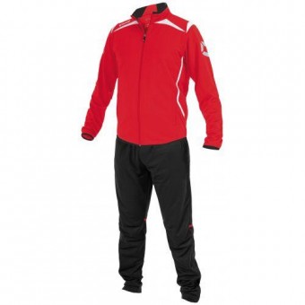 Stanno Forza Polyester Trainingsanzug rot-weiß-schwarz | L