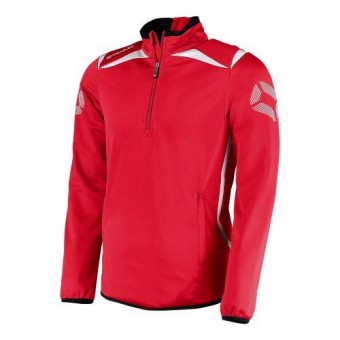 Stanno Forza Top Half Zip Trainingssweater rot-weiß | XXL