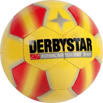 Derbystar Futsal Match Pro S-Light Futsalball gelb-rot | 3