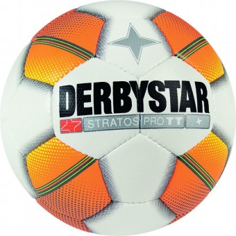Derbystar Stratos Pro TT Fußball Trainingsball weiß-orange-gelb | 4