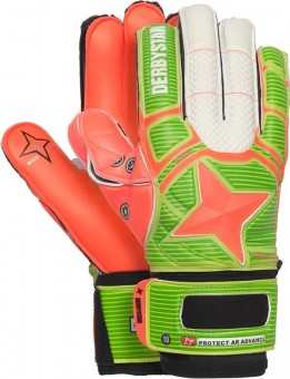 Derbystar Protect AR Advance Torwarthandschuhe grün-orange-schwarz | 9