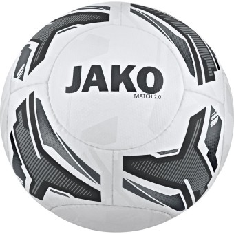 JAKO Trainingsball Match 2.0 Fußball Trainingsball weiß-steingrau-anthrazit | 5