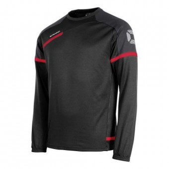 Stanno Prestige Top Rundhals Sweatshirt schwarz-rot | 152