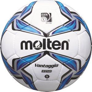Molten F5V3750 Fußball Spielball weiß-blau-silber | 5