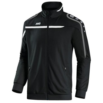 JAKO Polyesterjacke Performance Trainingsjacke schwarz-weiß-grau | XXL