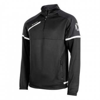 Stanno Prestige Top Half Zip Trainingssweater schwarz-grau-weiß | S