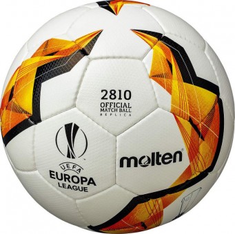 Molten F5U2810-K0 Fußball Europa League 19/20 Replica KO-Stage weiß-orange-schwarz | 5