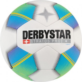 Derbystar Stratos Pro Light Fußball Jugendball weiß-blau-gelb | 4