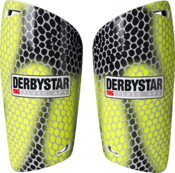 Derbystar Flash APS Schienbeinschützer gelb-schwarz-grau | S