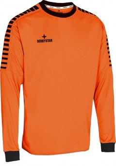 Derbystar Hyper Torwarttrikot Trikot Torhüter orange-schwarz | XL