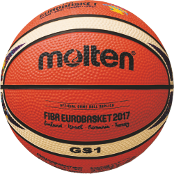 Molten BGS1-E7T Basketball Minibällchen orange-ivory | Ø 137 mm, 175g