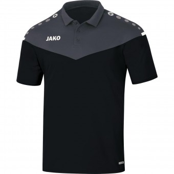 JAKO Polo Champ 2.0 Poloshirt schwarz-anthrazit | S