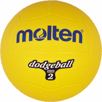 Molten D2-Y Dodgeball Völkerball Gummi gelb | Ø 200 mm, 310g