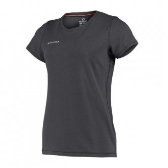 Stanno Centro T-Shirt Damen Kurzarm dunkelgrau melange | XL