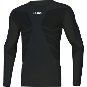 JAKO Longsleeve Comfort 2.0 Funktionsshirt Langarm schwarz | M