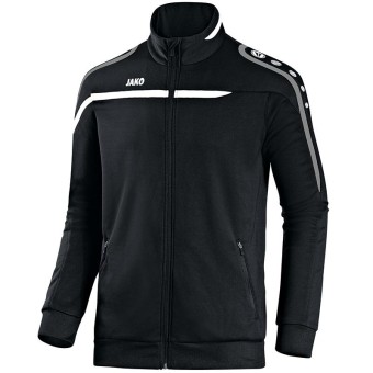 JAKO Trainingsjacke Performance Polyesterjacke schwarz-weiß-grau | M