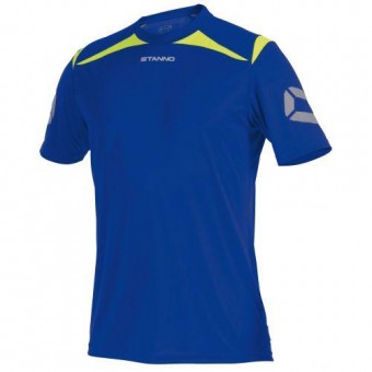 Stanno Forza T-Shirt Kurzarm dunkelblau-neongelb | XL