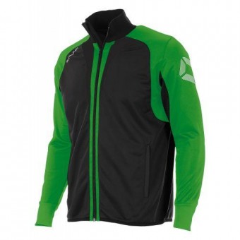 Stanno Riva Polyester Jacke Trainingsjacke schwarz-hellgrün | XXL