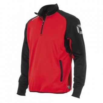 Stanno Riva Top Half Zip Trainingssweater rot-schwarz | S