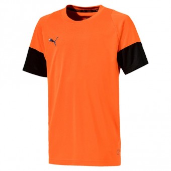 Puma ftblNXT Shirt Jr T-Shirt Shocking Orange-Puma Black | 128
